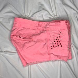 Bright Pink Daytrip Shorts - Low Rise